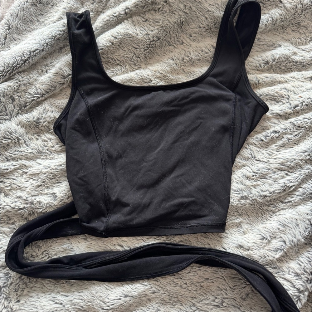 lululemon athletica Black Crop Top